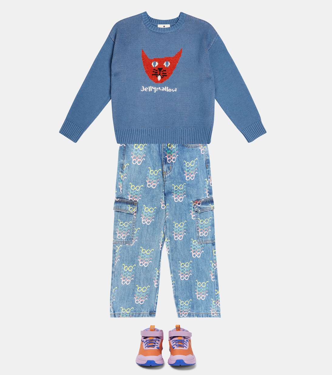 Pullover Cat in cotone e lana | Jellymallow