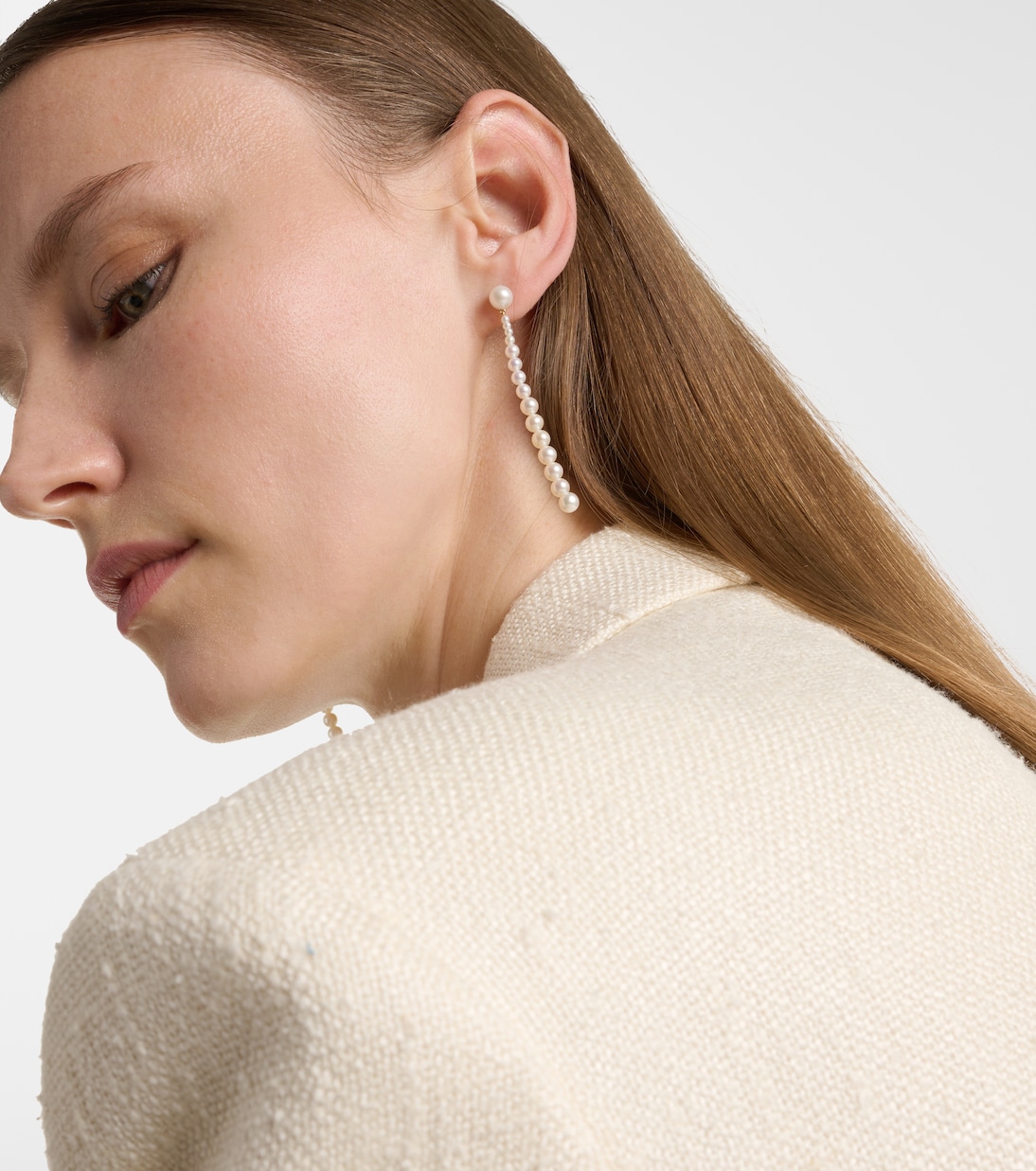 Boucles d'oreilles Piazza en or 18 ct et perles d'eau douce | Sophie Bille Brahe