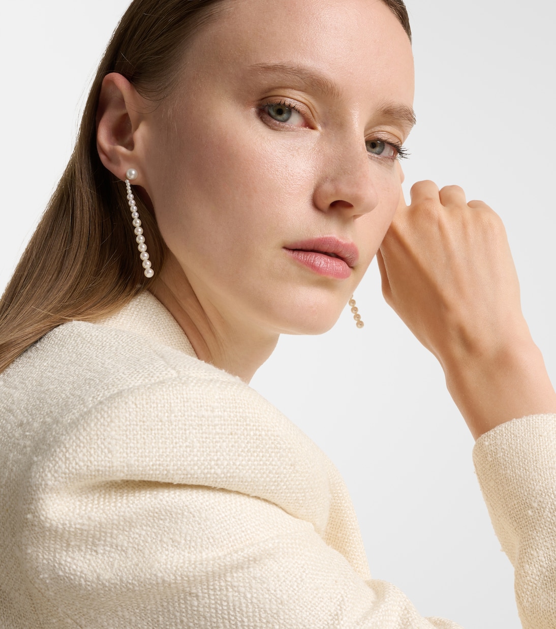 Boucles d'oreilles Piazza en or 18 ct et perles d'eau douce | Sophie Bille Brahe