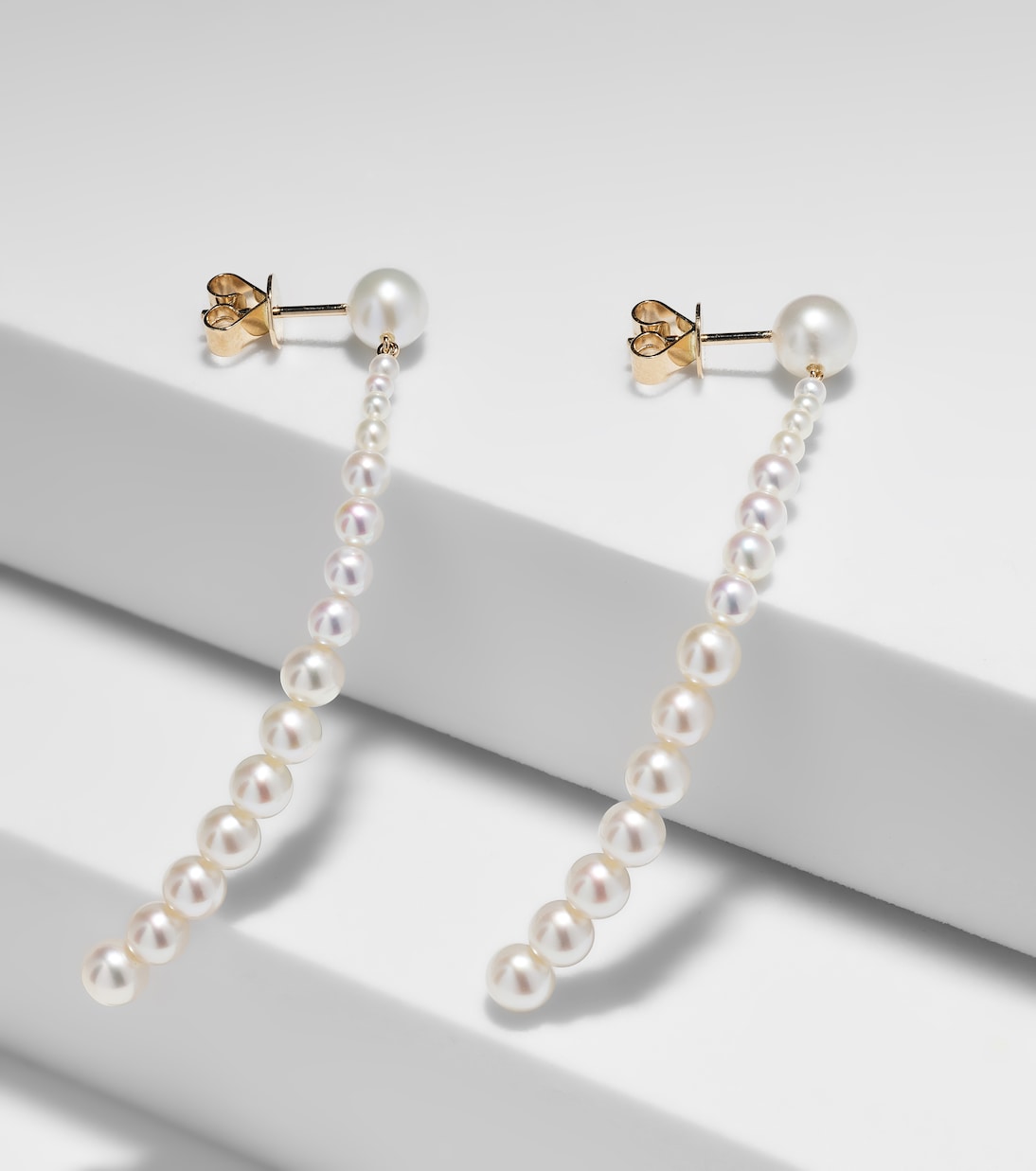 Boucles d'oreilles Piazza en or 18 ct et perles d'eau douce | Sophie Bille Brahe