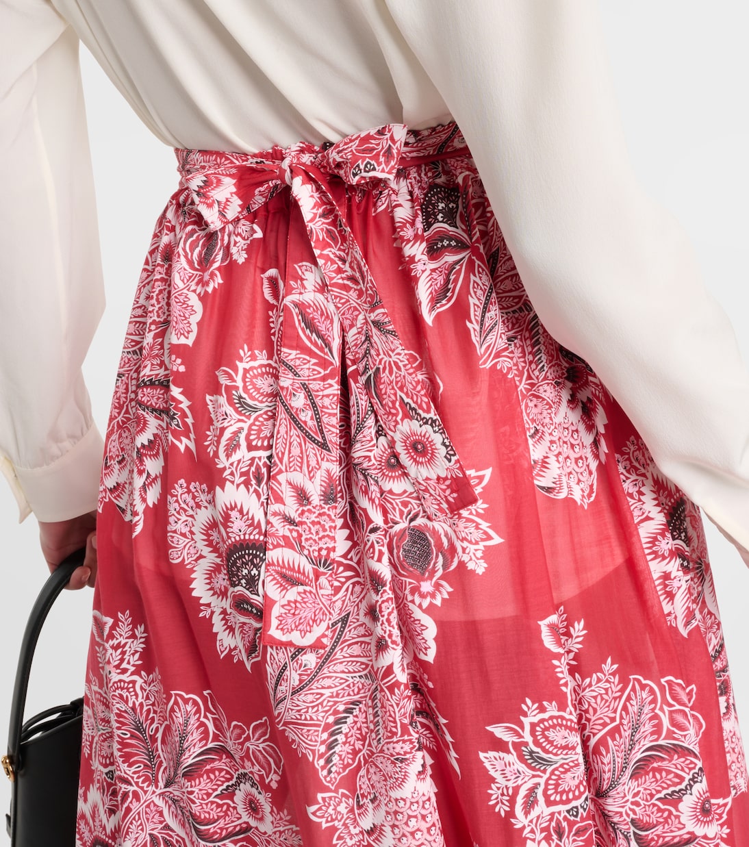 Gonna lunga in cotone e seta a vita alta | Etro