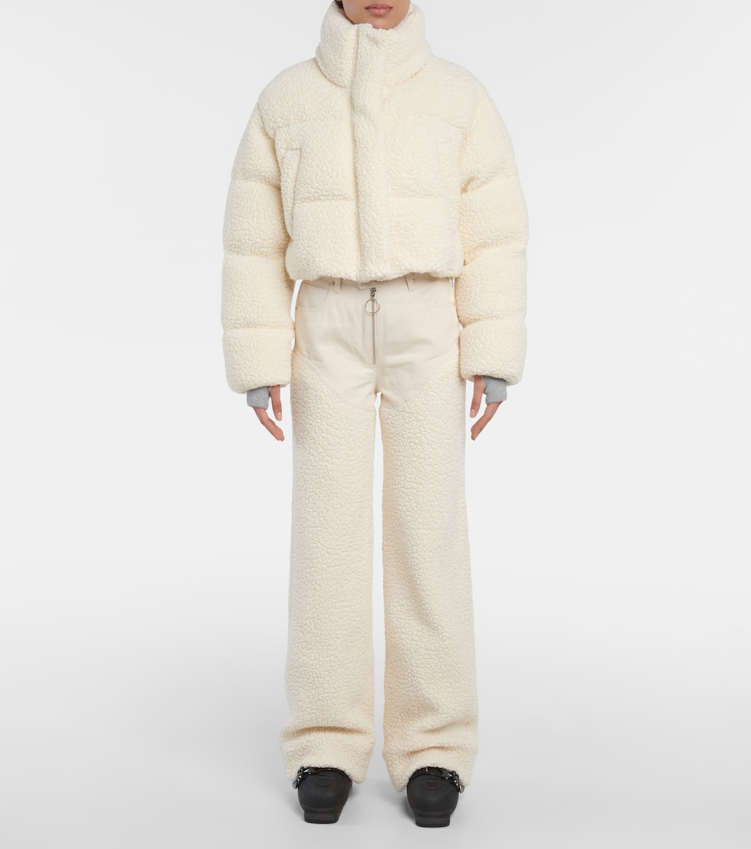 Kozzy cropped wool-blend puffer jacket | Cordova