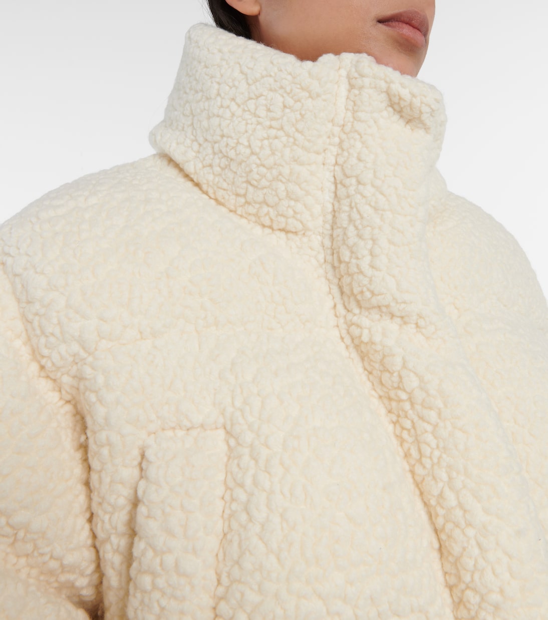 Kozzy cropped wool-blend puffer jacket | Cordova