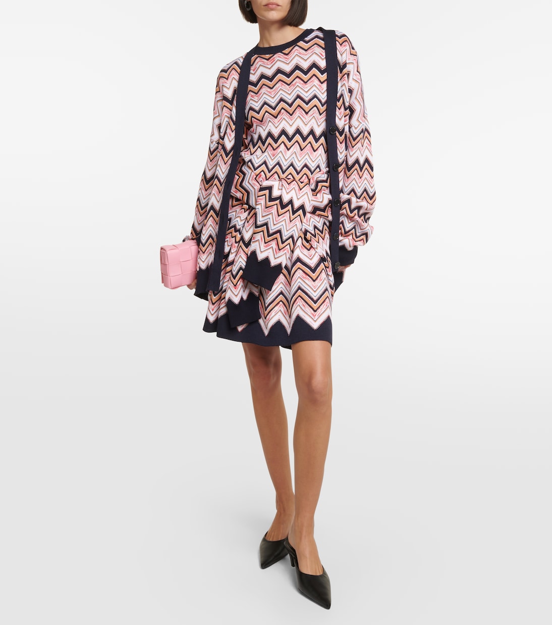 Zig Zag wool-blend minidress | Missoni
