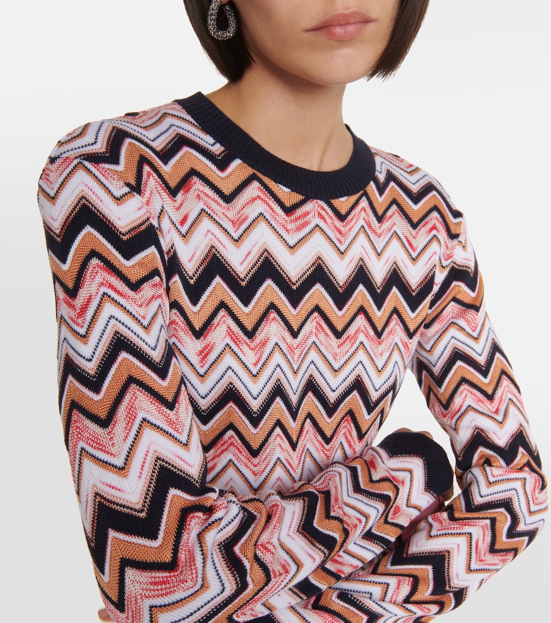 Zig Zag wool-blend minidress | Missoni