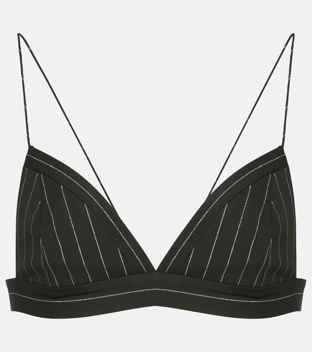 Bralette de Lurex® con raya diplomática | Alex Perry