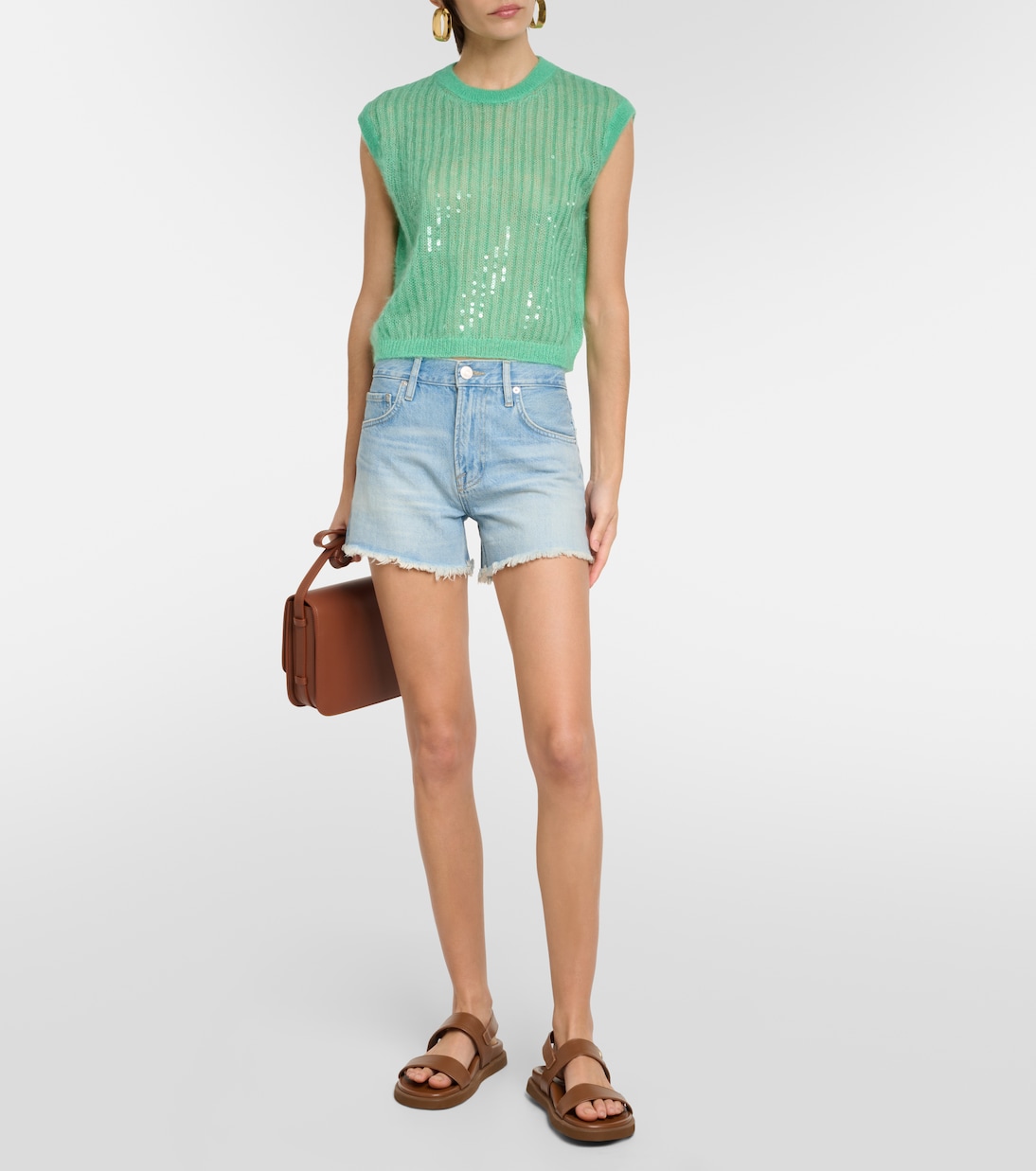 Short Le Super High en jean | Frame