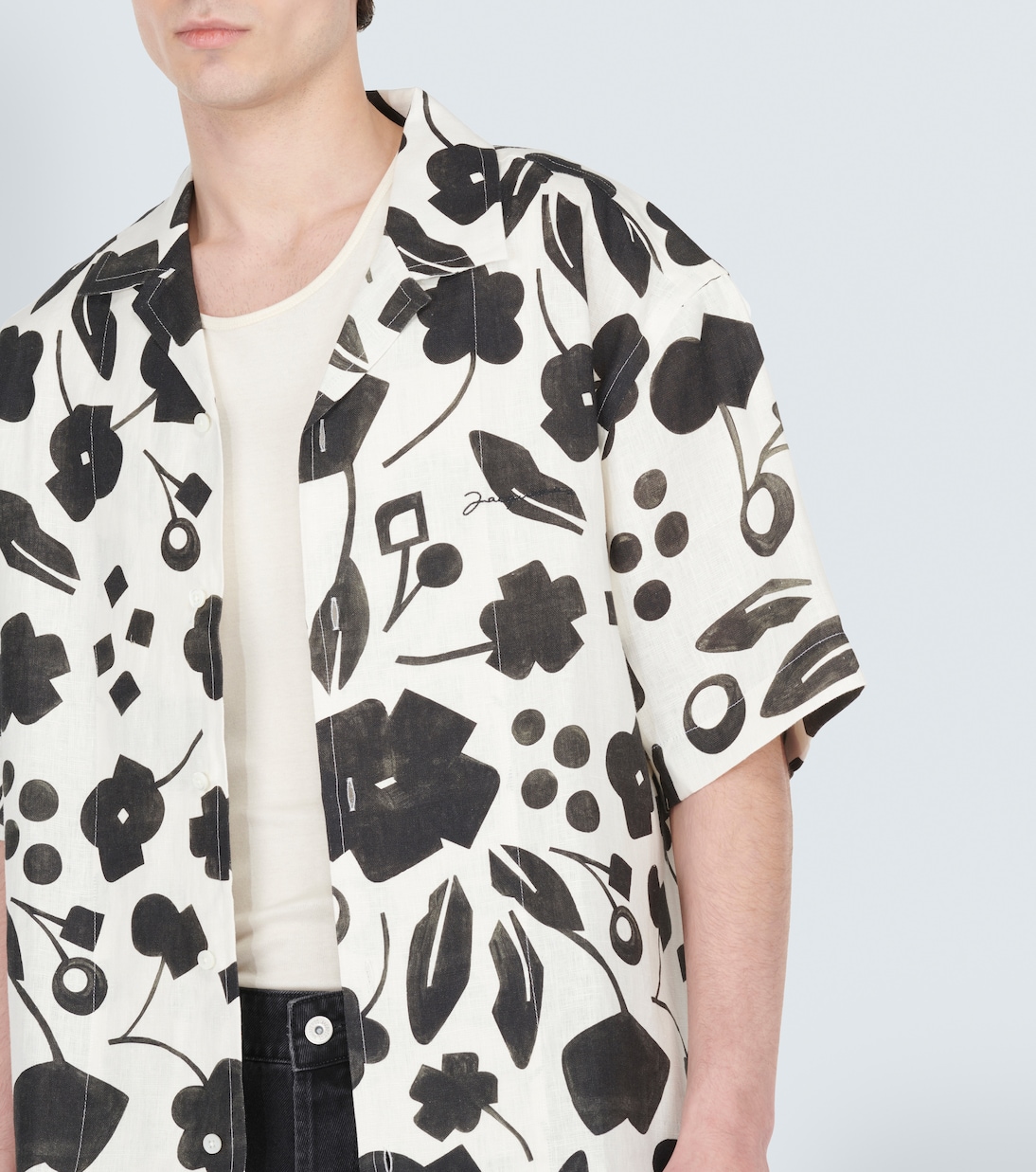 Camisa Jean de lino estampada | Jacquemus