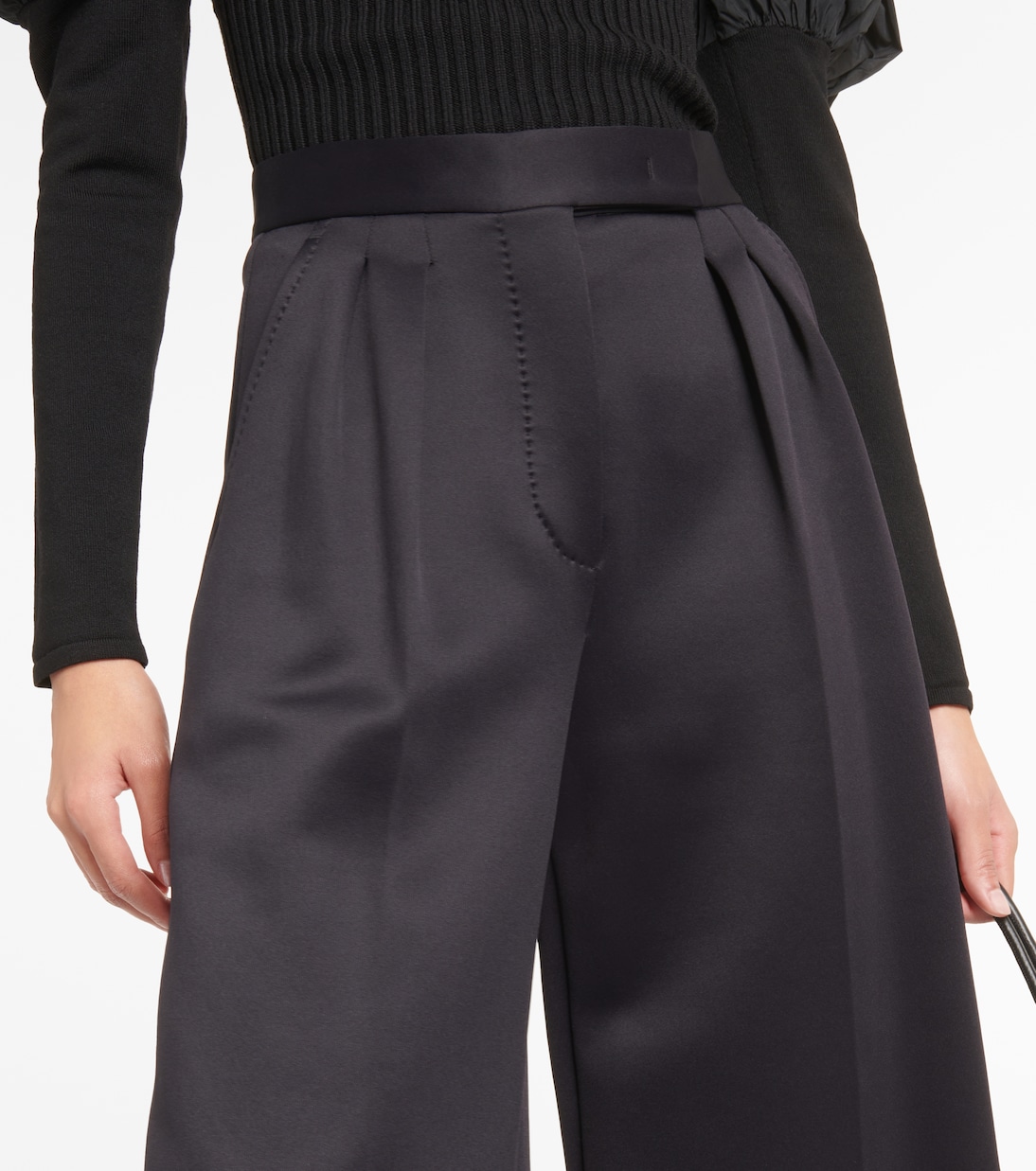 Zinnia pleated jersey wide-leg pants | Max Mara