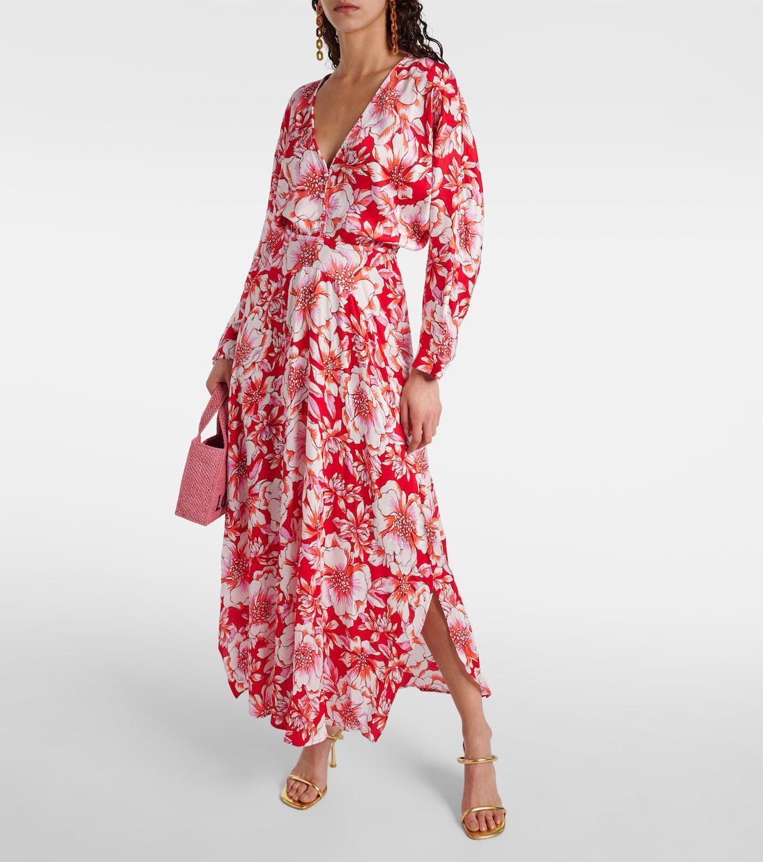 Vestido midi Ilona floral | Poupette St Barth