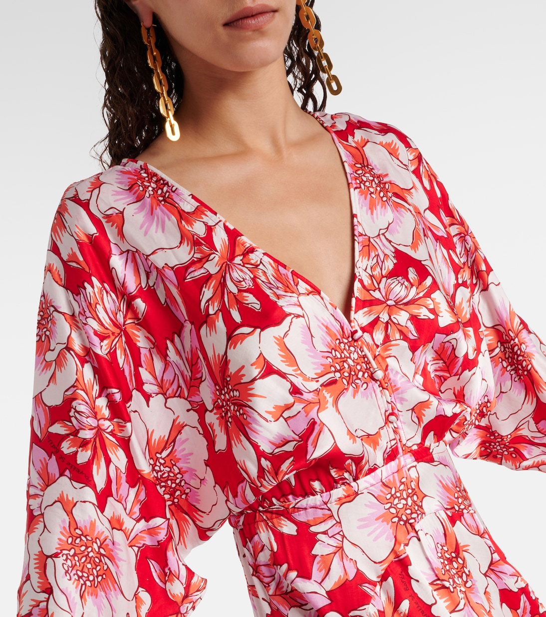Vestido midi Ilona floral | Poupette St Barth