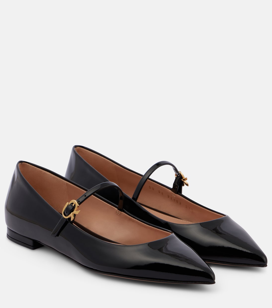 Mary-Jane-Ballerinas Ribbon Jane aus Lackleder | Gianvito Rossi