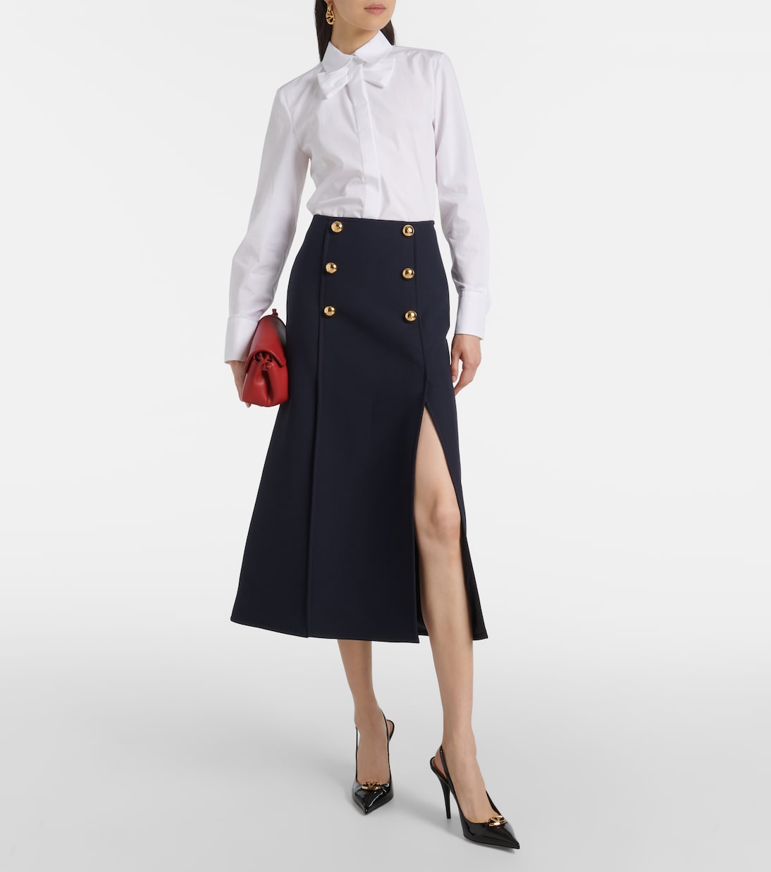 Camisa de popelín de algodón | Valentino