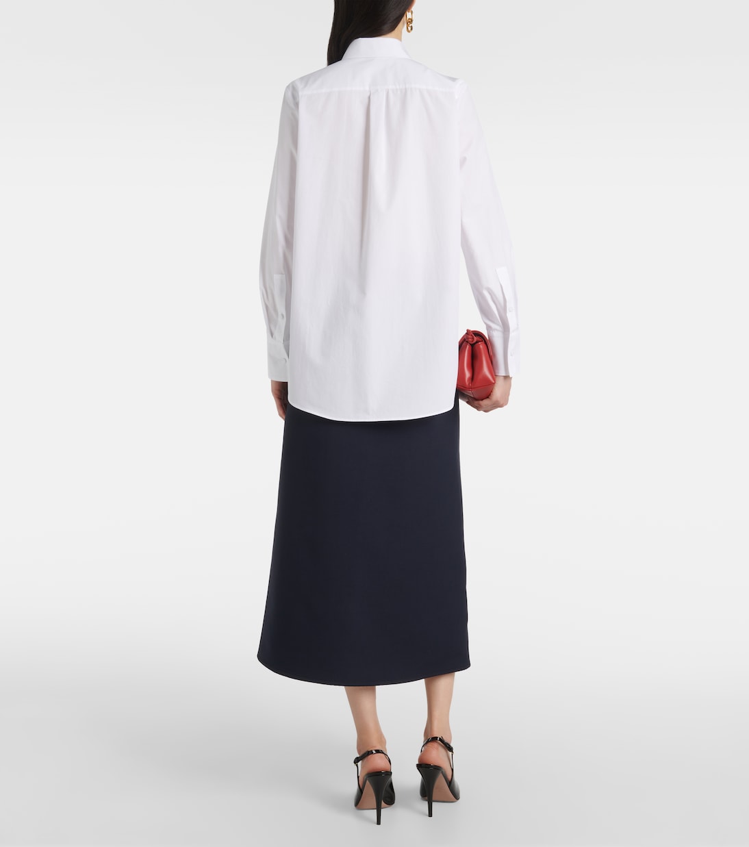 Camisa de popelín de algodón | Valentino