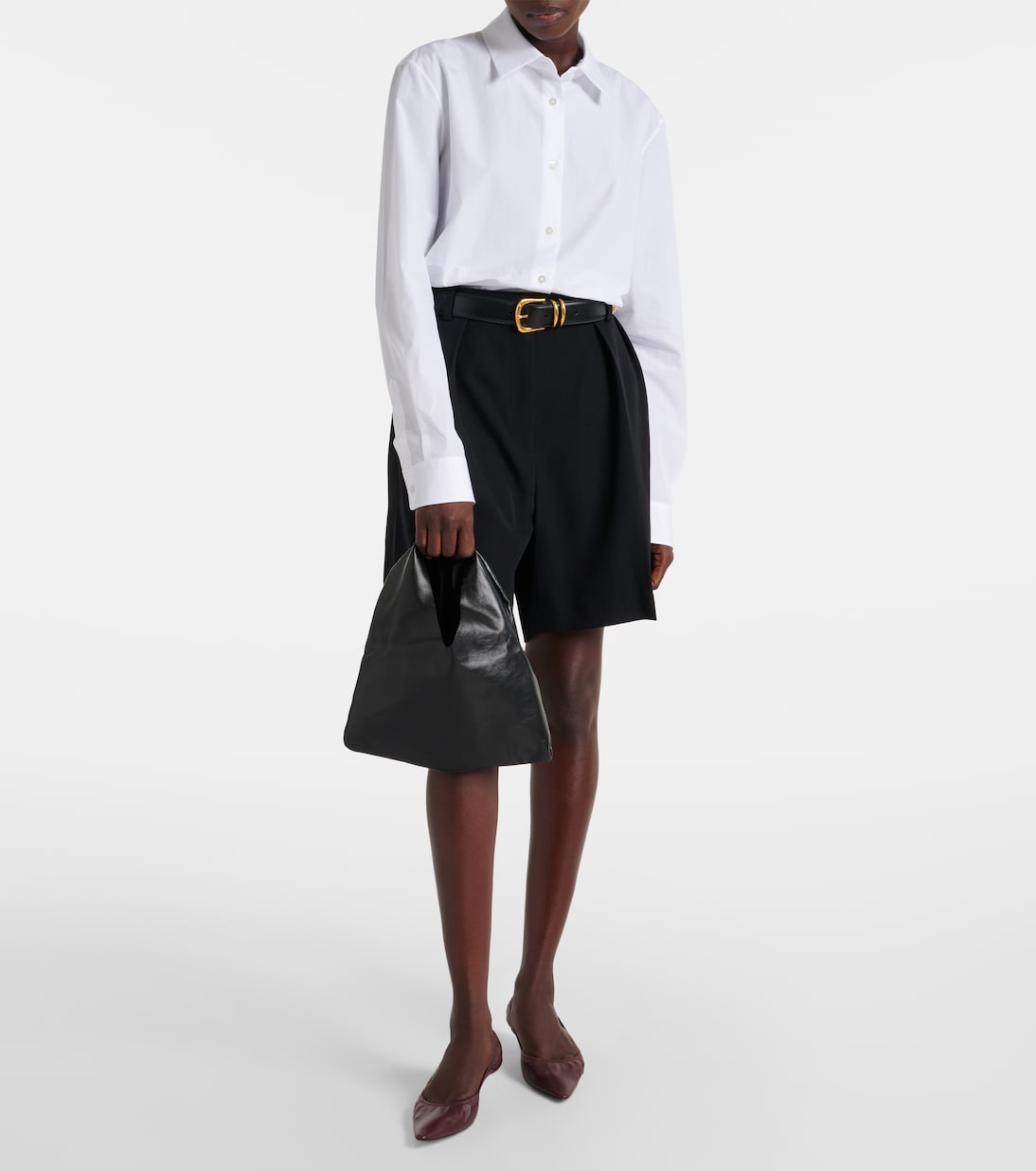 Cabas Bindle Small en cuir | The Row