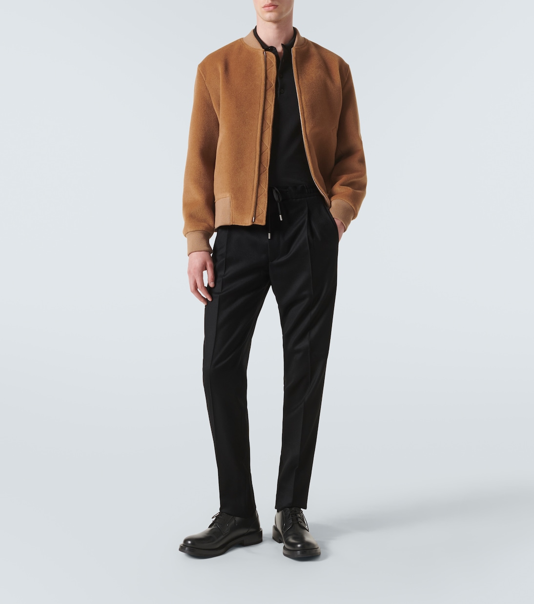 Pantalones slim de lana y cachemir | Lardini