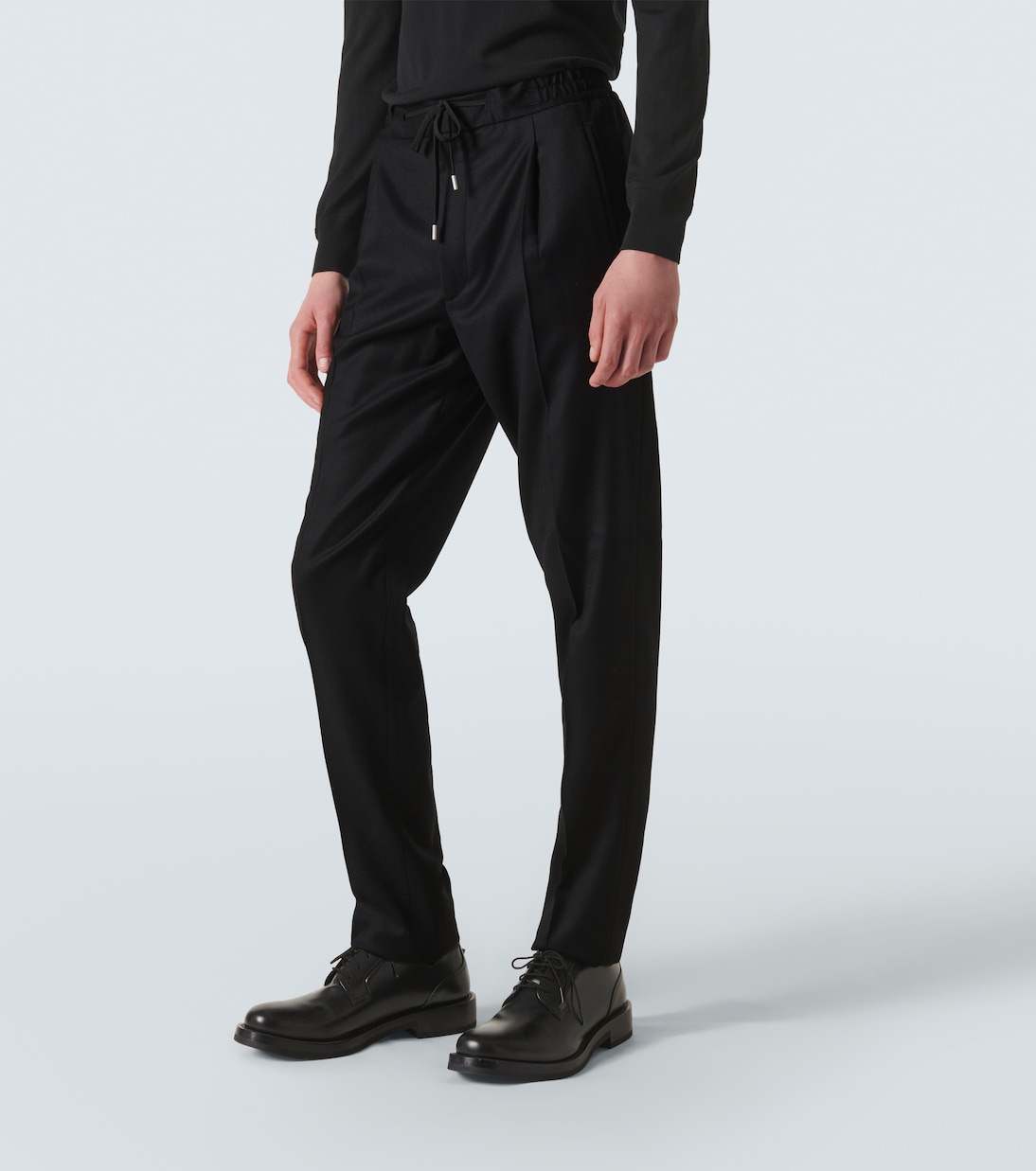 Pantalones slim de lana y cachemir | Lardini