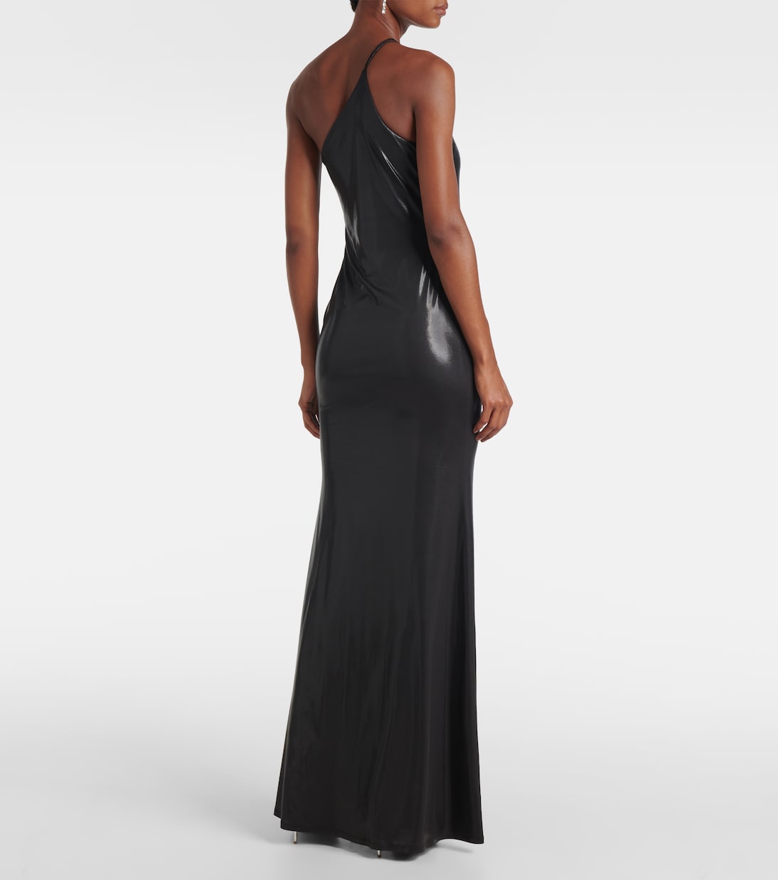 Robe longue asymétrique en jersey | The Sei