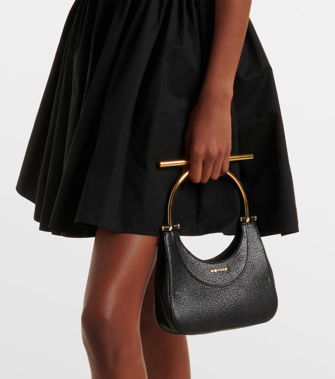 Borsa a spalla T-Bar Mini in pelle | McQueen