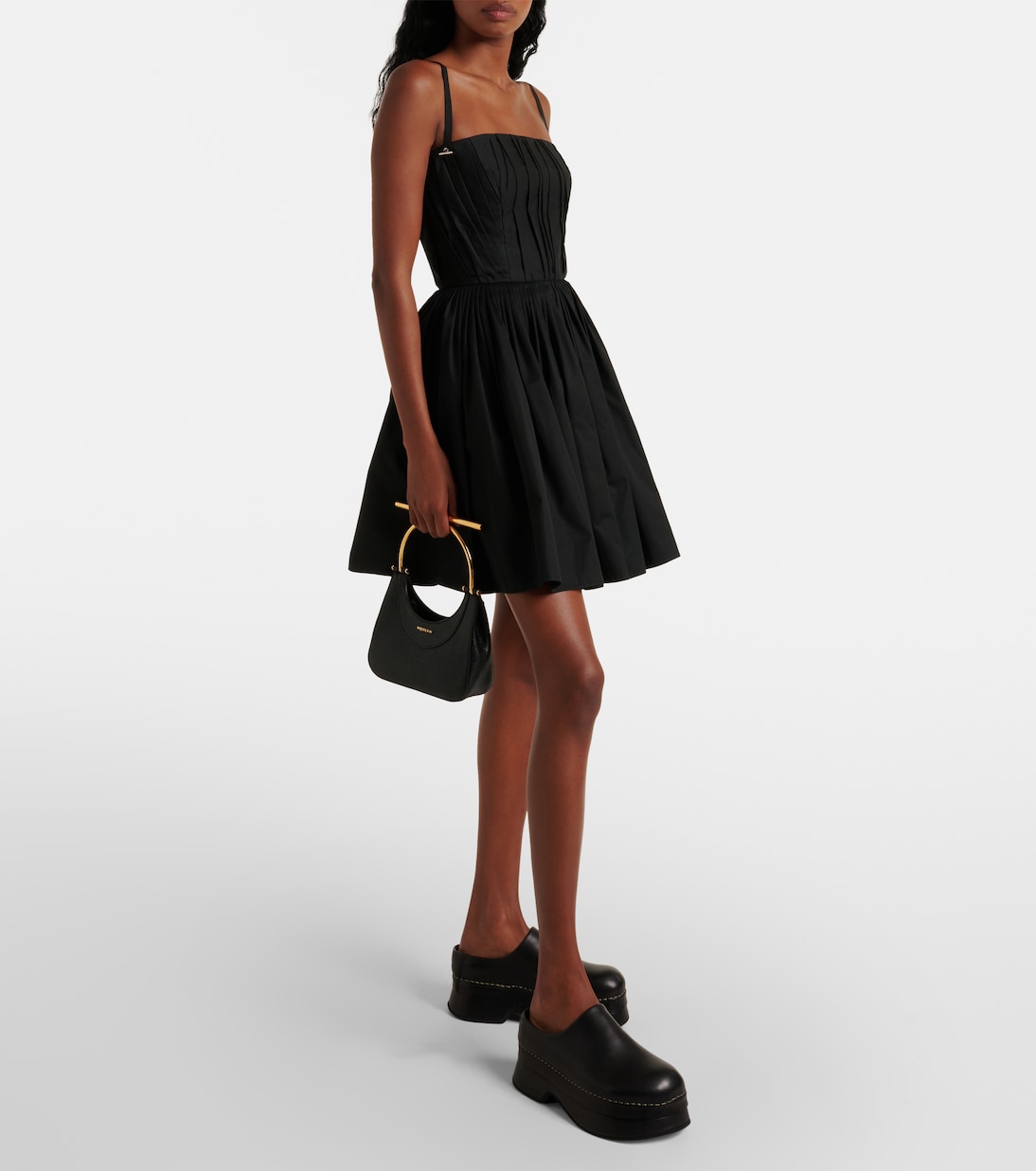 Borsa a spalla T-Bar Mini in pelle | McQueen
