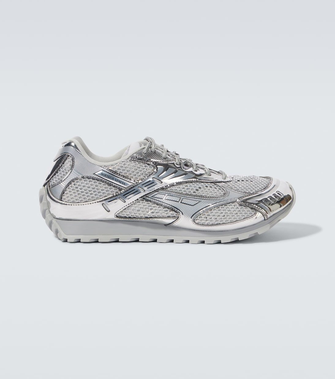 Orbit metallic effect sneakers in silver Bottega Veneta Mytheresa