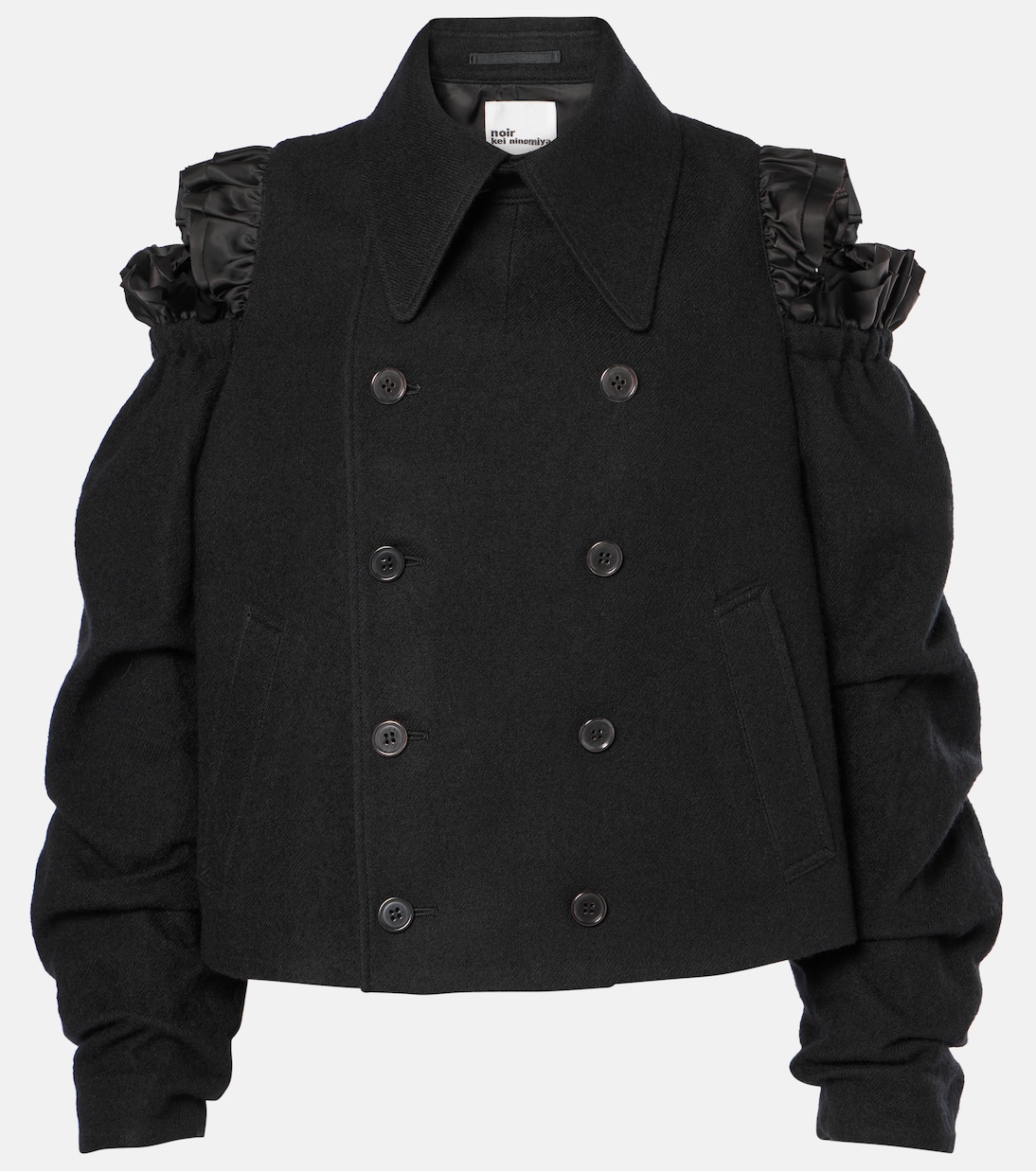 Chaqueta de lana con aberturas | Noir Kei Ninomiya