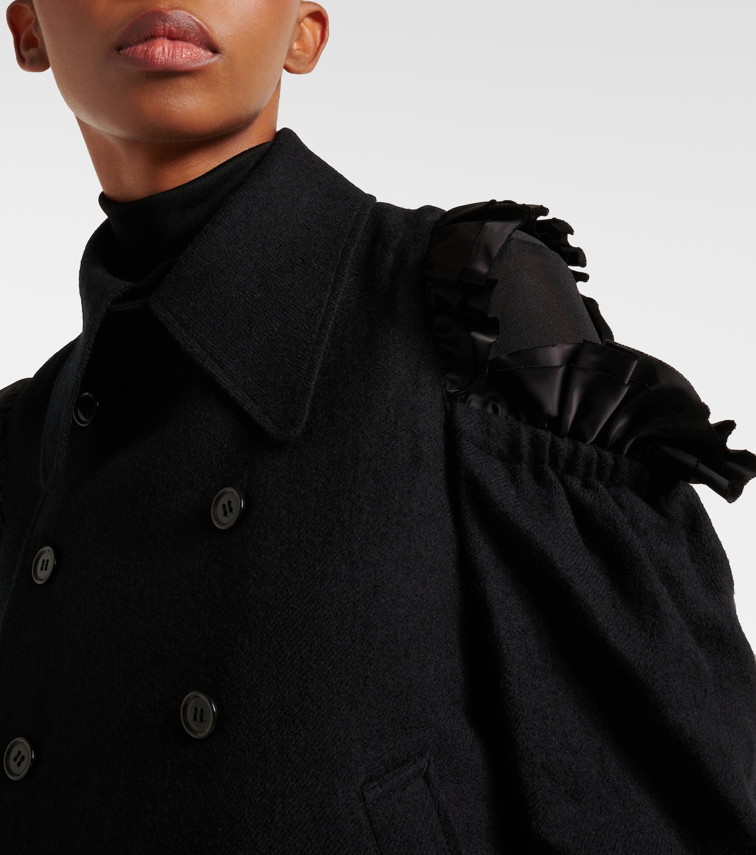 Chaqueta de lana con aberturas | Noir Kei Ninomiya