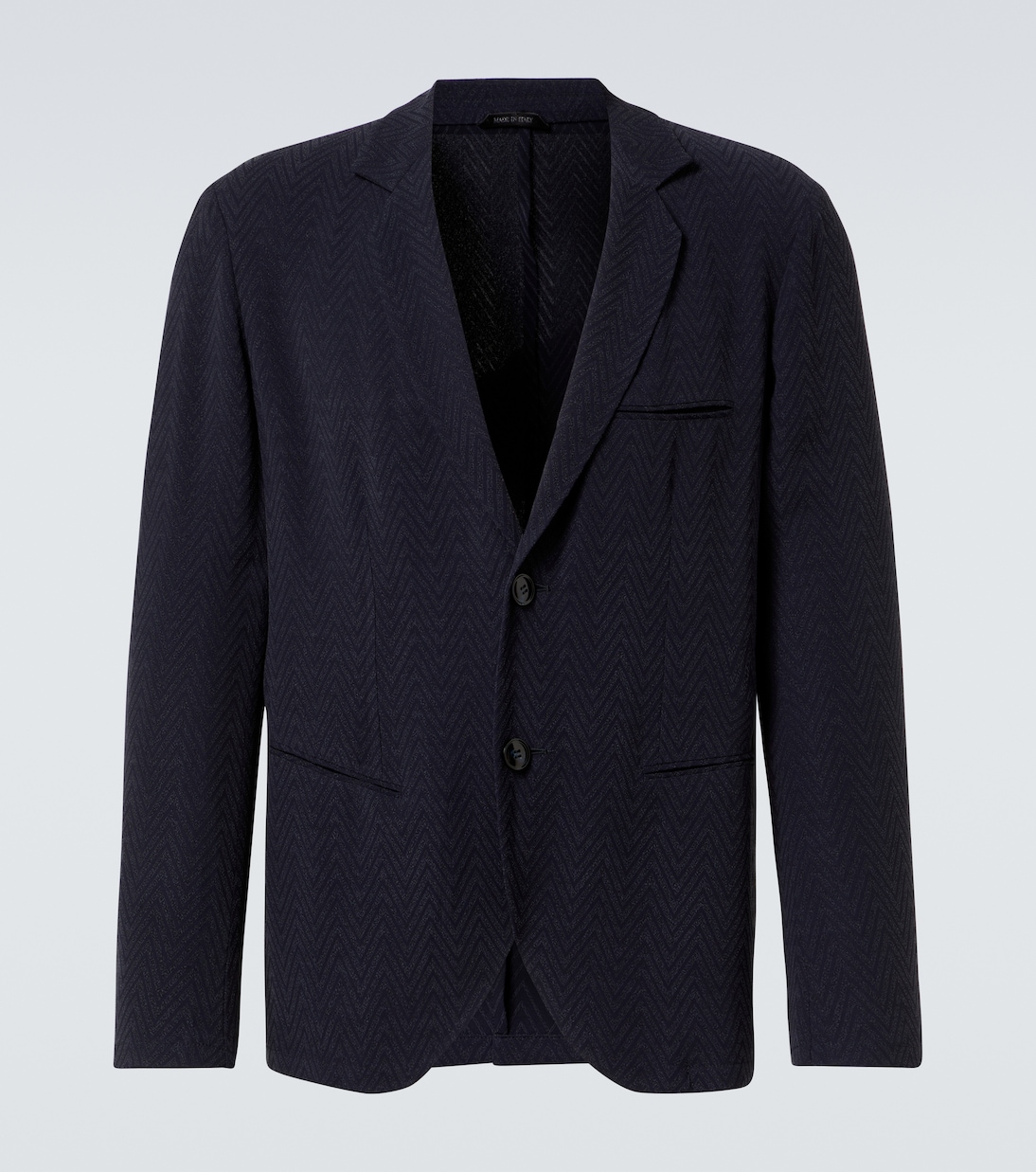 Blazer con chevrón en jacquard | Giorgio Armani