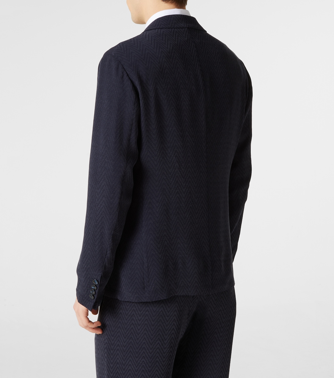 Blazer con chevrón en jacquard | Giorgio Armani