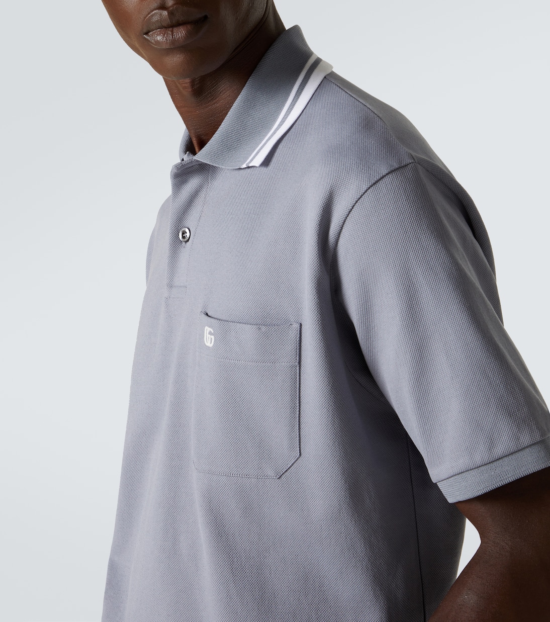 Polo GG Web in misto cotone | Gucci