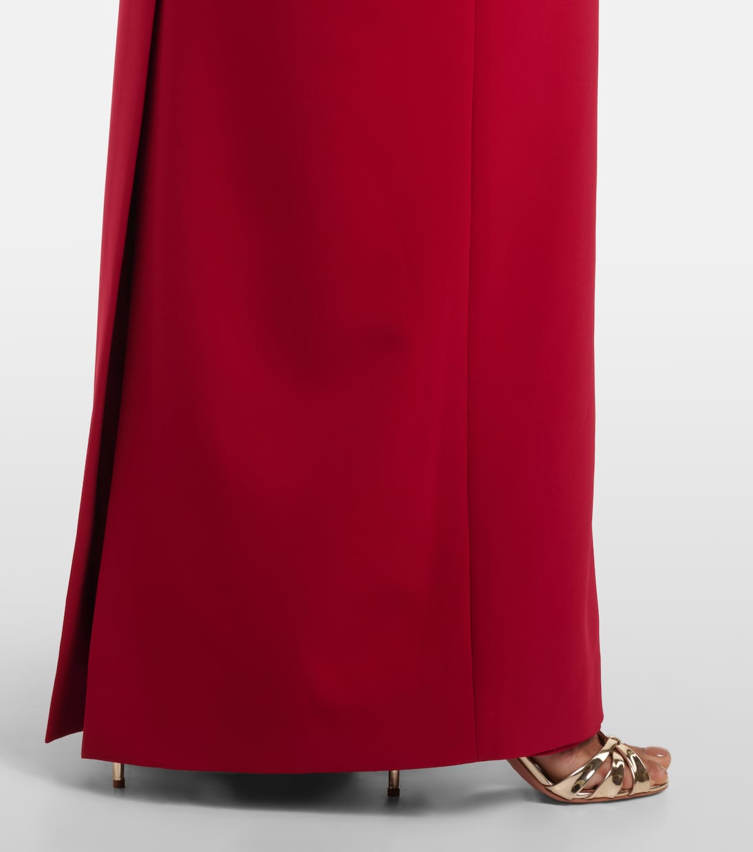 Draped off-shoulder crêpe gown | Carolina Herrera