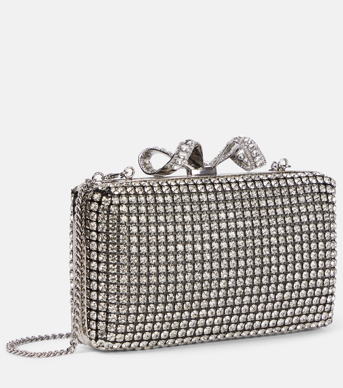 Clutch Bow Small con cristalli | Self-Portrait
