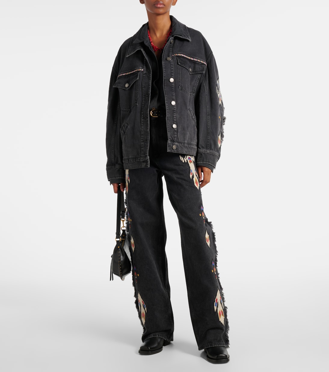Veste Manona brodée en jean | Marant Etoile