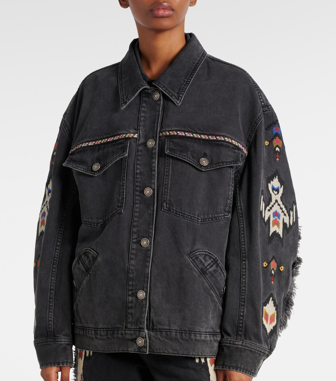Veste Manona brodée en jean | Marant Etoile