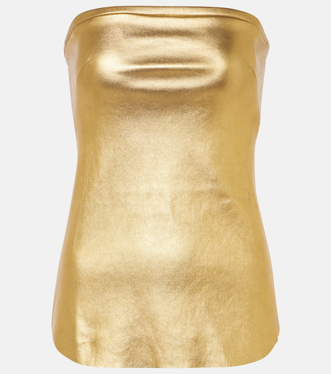 Top Gina in pelle metallizzata | Stouls