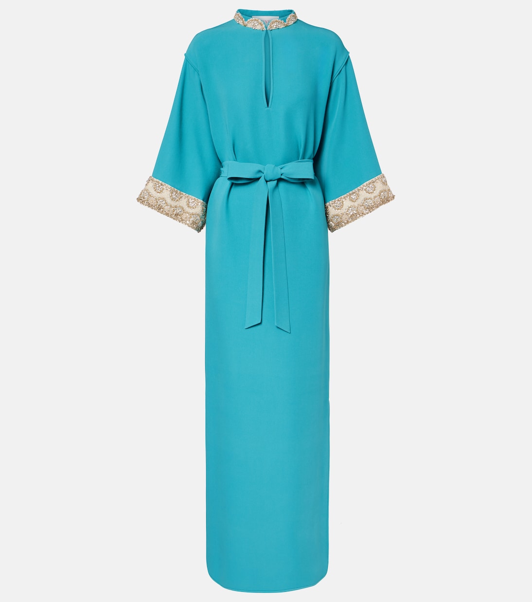 Robe longue en Cady Couture à ornements | Valentino