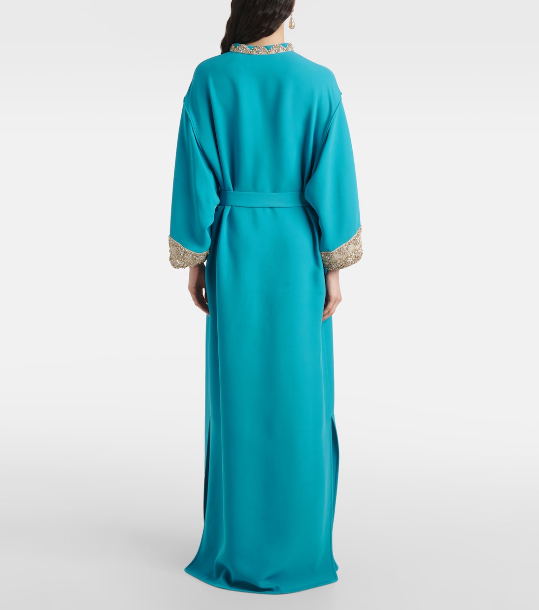 Robe longue en Cady Couture à ornements | Valentino