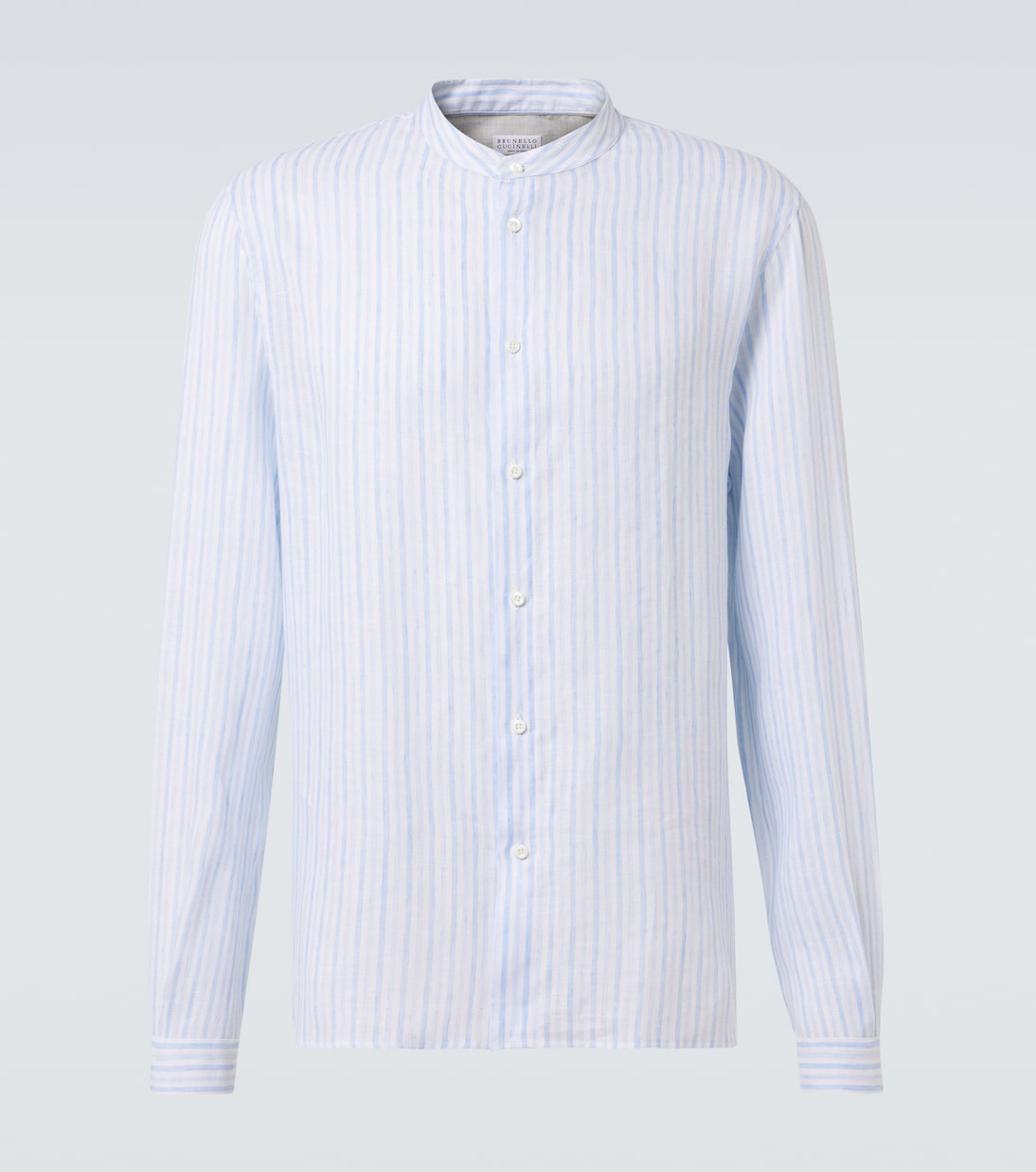 Camicia in lino a righe | Brunello Cucinelli
