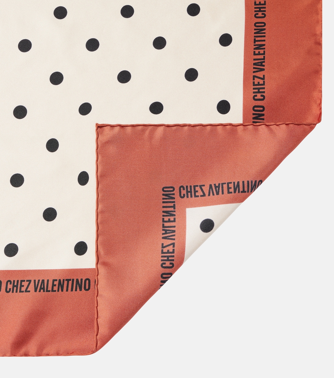 Sciarpa in twill di seta a pois | Valentino