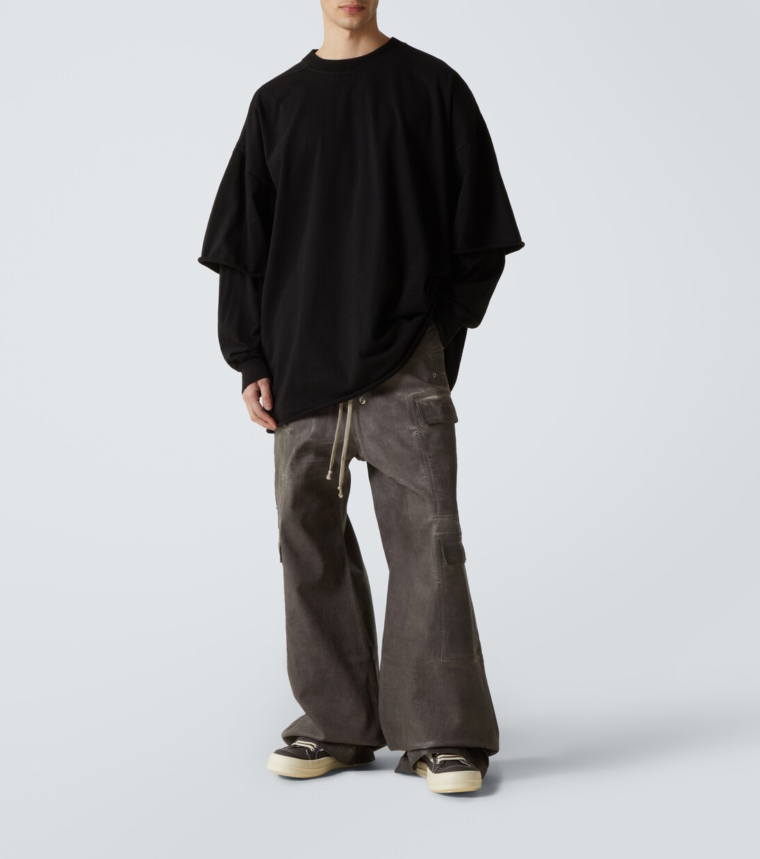 Sneakers Vintage in denim con suede | DRKSHDW by Rick Owens