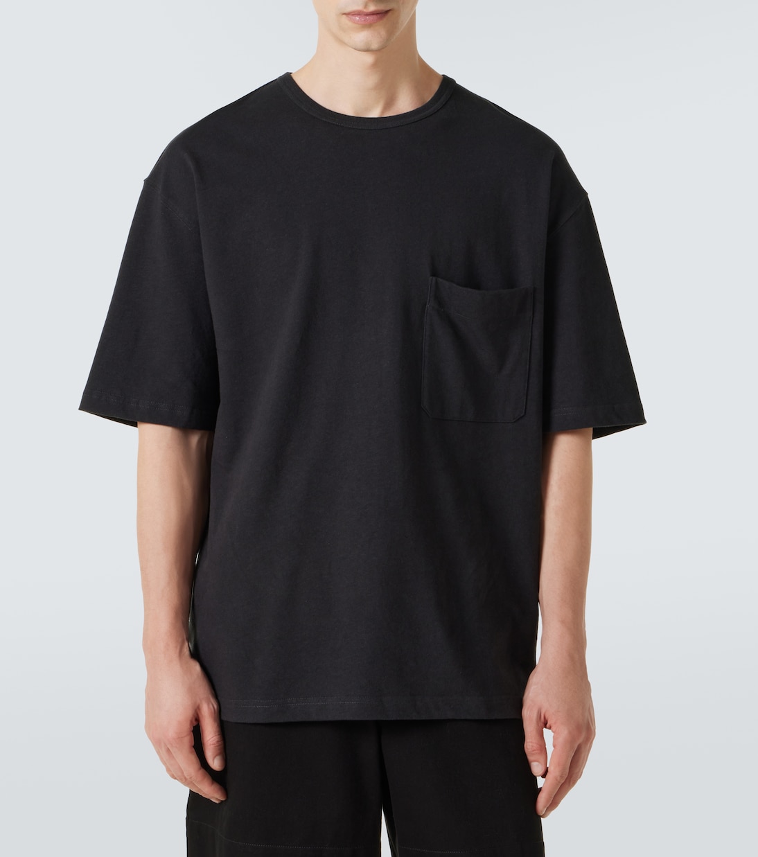 T-shirt in jersey di cotone e lino | Lemaire