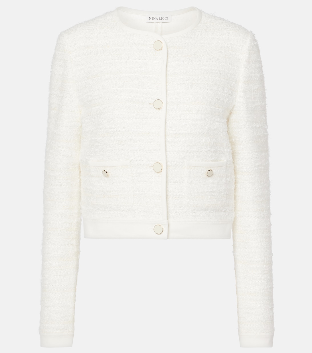 Cardigan in tweed di misto cotone | Nina Ricci