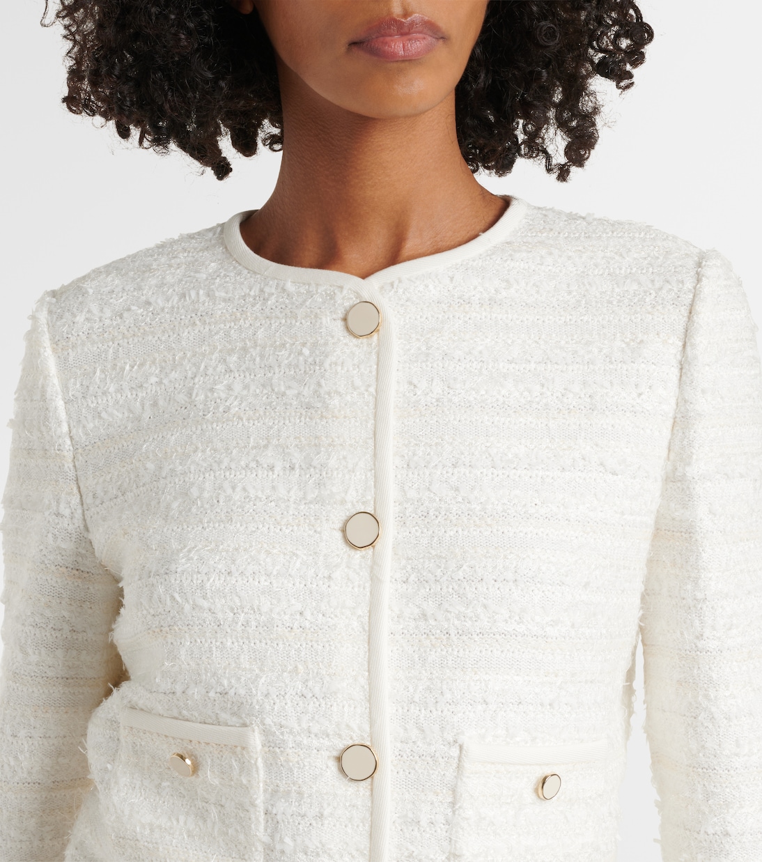 Cardigan in tweed di misto cotone | Nina Ricci