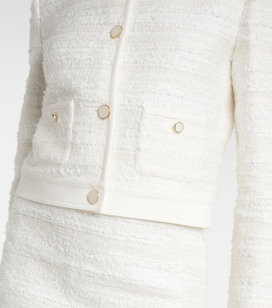 Cardigan in tweed di misto cotone | Nina Ricci