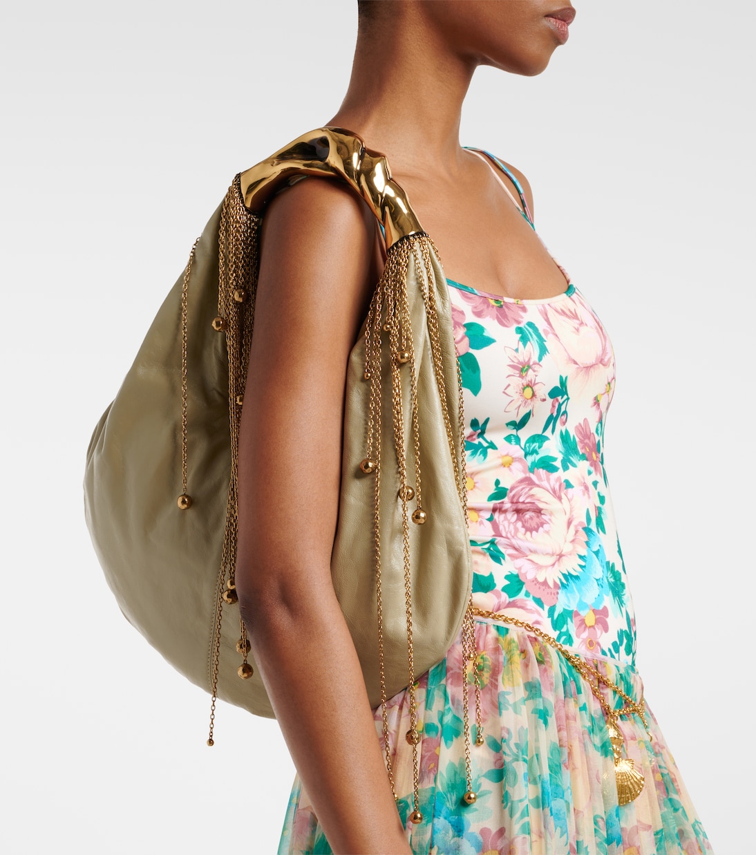 Borsa a spalla Twisted Shell in pelle | Chloé