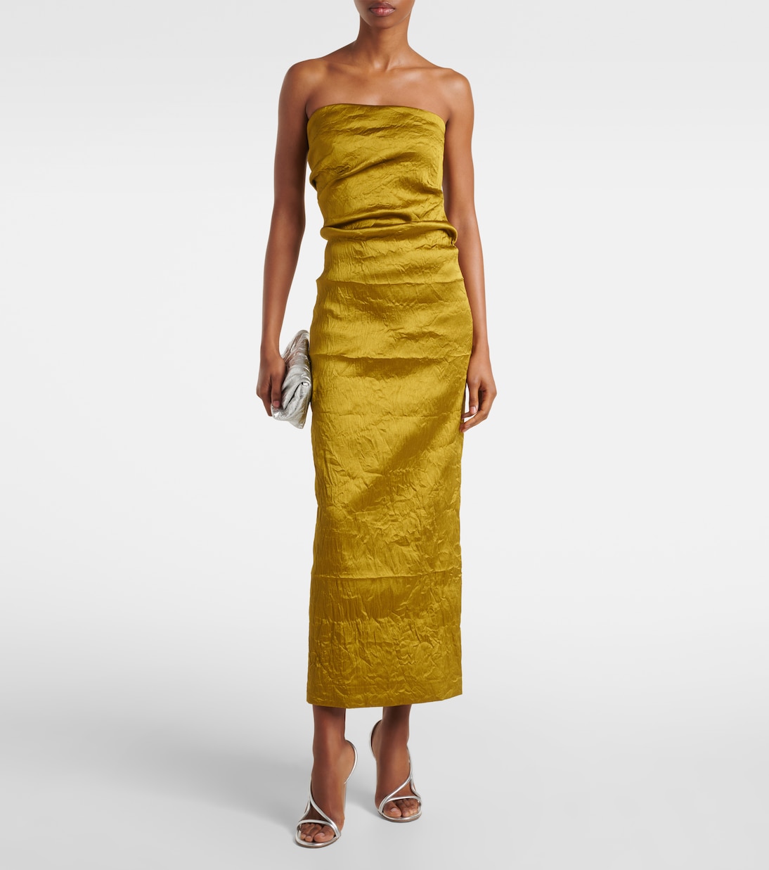 Robe midi Kezia en lamé | Tove