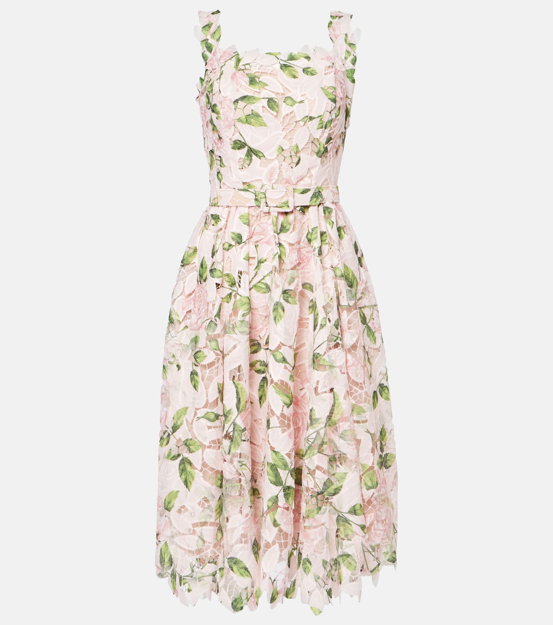 Vestido de cóctel de guipur floral | Oscar de la Renta