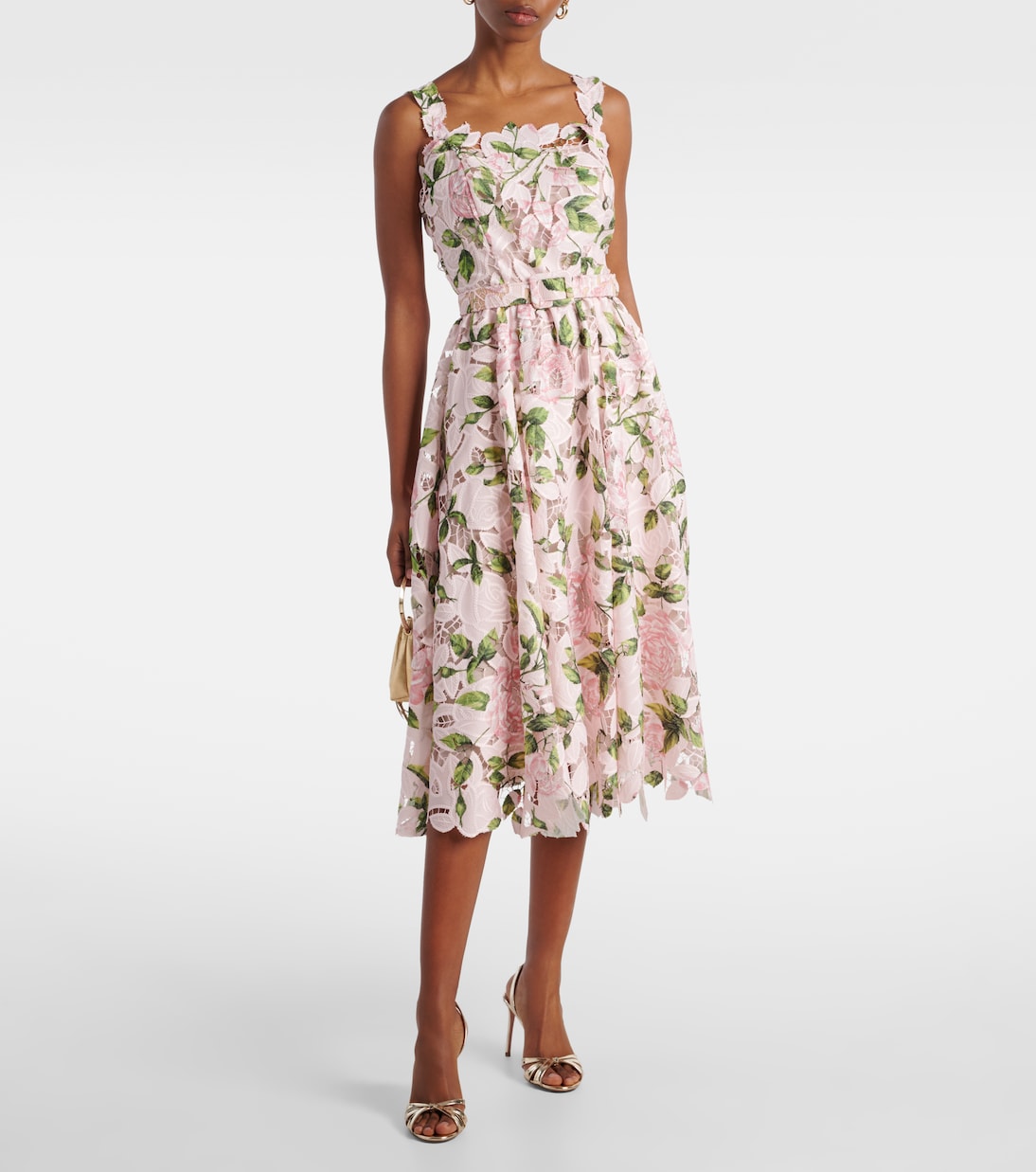 Vestido de cóctel de guipur floral | Oscar de la Renta