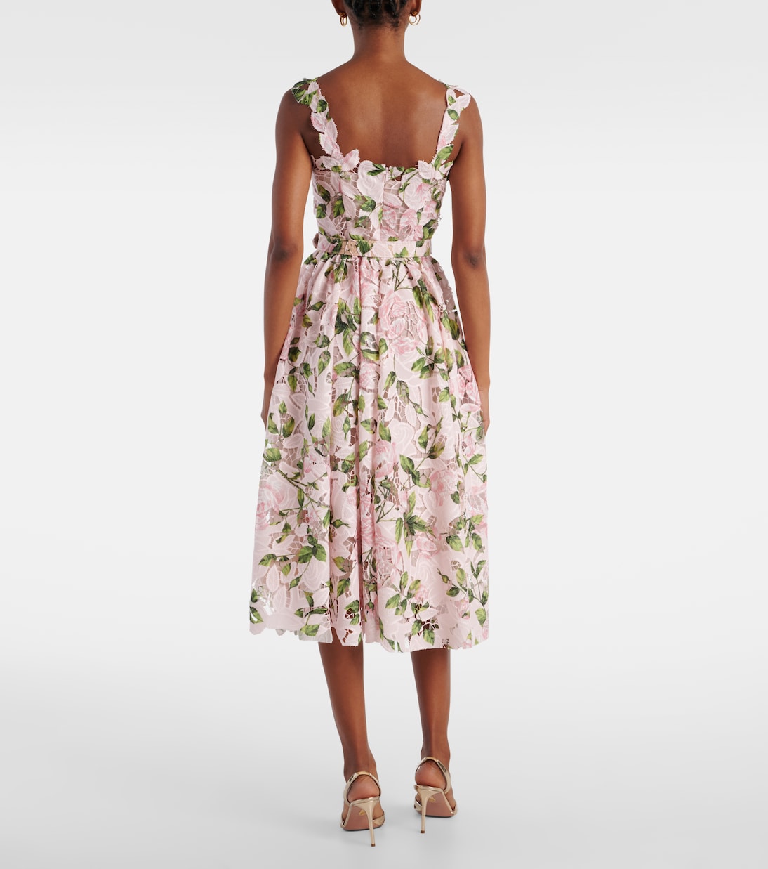 Vestido de cóctel de guipur floral | Oscar de la Renta