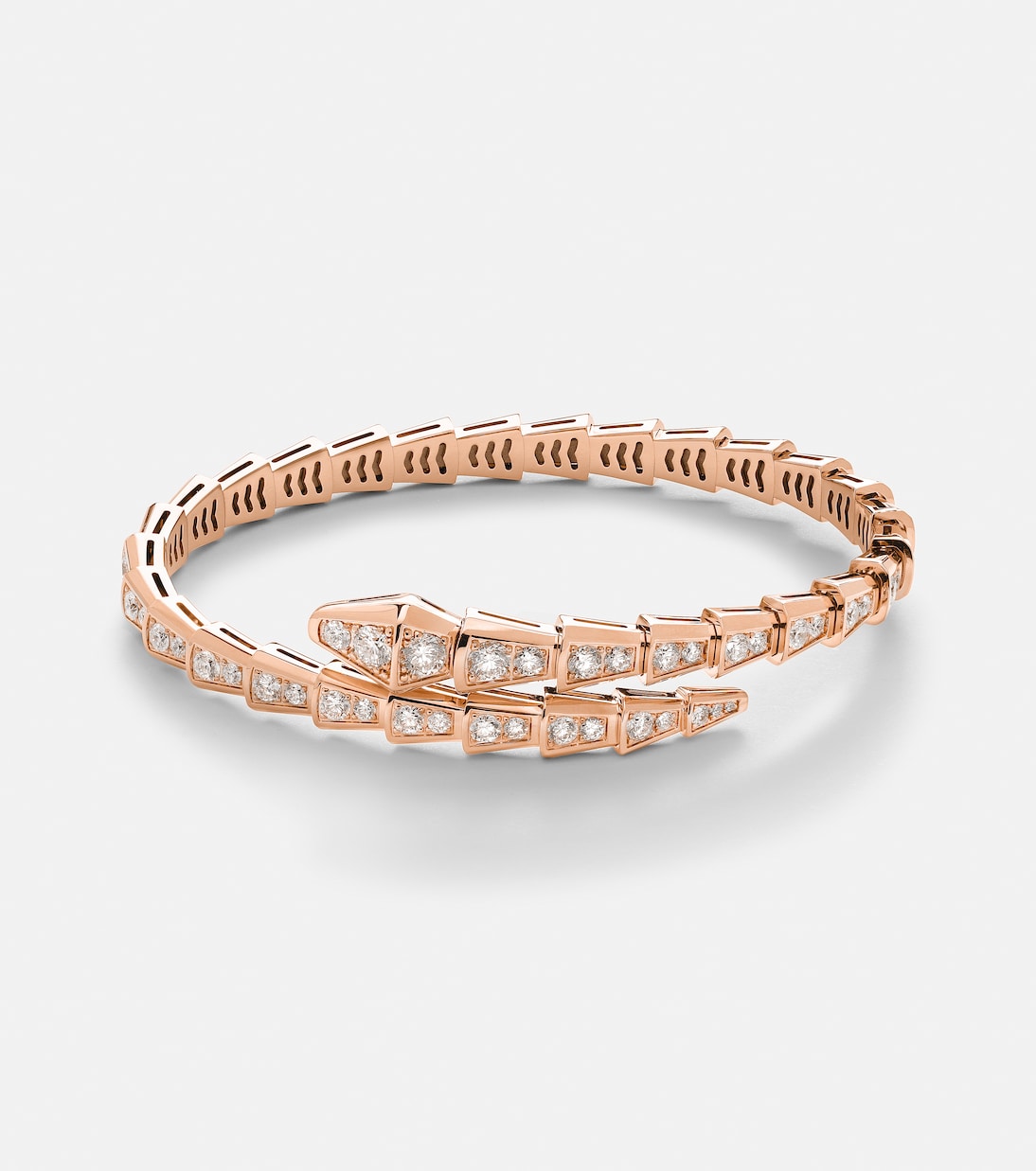 Bracelet Serpenti Viper en or rose 18 ct et diamants | Bvlgari